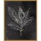 Indigo Blooms IV Black by Wild Apple Portfolio 16-in. W x 20-in. H. Canvas Wall Art Print Framed in Gold